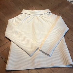 Sail to Sable Cream Ribbed Top